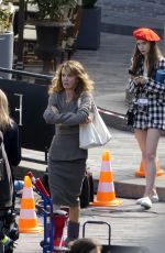 LILY COLLINS on the Set of Emily in Paris in Paris 08/20/2019
