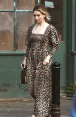 LILY JAMES Out and About in London 08/12/2019