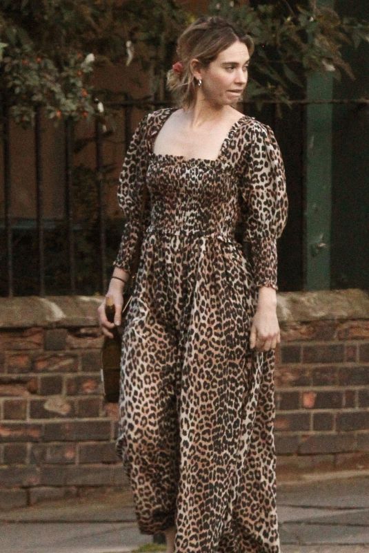 LILY JAMES Out and About in London 08/12/2019