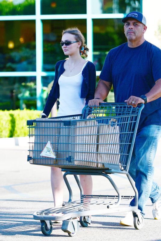 LILY-ROSE DEPP Out Shopping in Los Angeles 08/18/2019