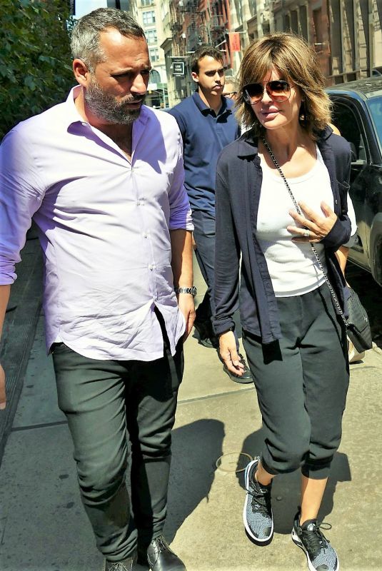 LISA RINNA Out and About in New York 08/17/2019