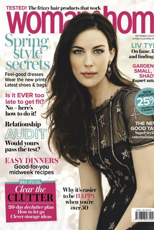 LIV TYLER in Woman and Home Magazine, South Africa September 2019