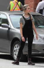 LIZZY GREENE on the Set of A Million Little Things in Vancouver 08/30/2019