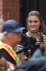 LIZZY GREENE on the Set of A Million Little Things in Vancouver 08/30/2019