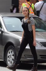 LIZZY GREENE on the Set of A Million Little Things in Vancouver 08/30/2019
