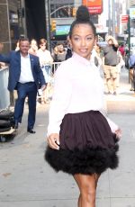 LOGAN BROWNING Arrives at Good Morning America in New York 07/31/2019