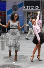 LOGAN BROWNING at Times Square in New York 07/31/2019