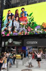 LOGAN BROWNING at Times Square in New York 07/31/2019