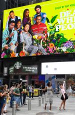 LOGAN BROWNING at Times Square in New York 07/31/2019