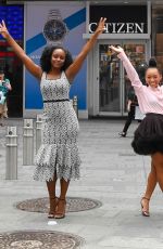 LOGAN BROWNING at Times Square in New York 07/31/2019