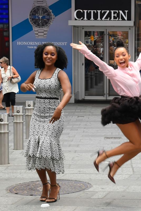 LOGAN BROWNING at Times Square in New York 07/31/2019