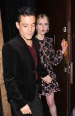 LUCY BOYNTON and Rami Malek at Century Club in London 08/28/2019
