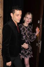 LUCY BOYNTON and Rami Malek at Century Club in London 08/28/2019