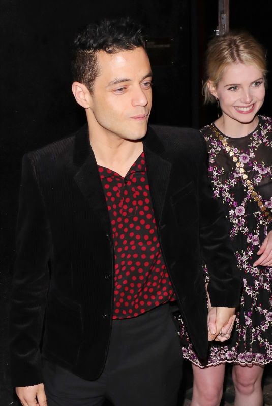 LUCY BOYNTON and Rami Malek at Century Club in London 08/28/2019