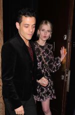 LUCY BOYNTON and Rami Malek at Fleabag Press Night Party in London 08/28/2019