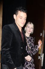LUCY BOYNTON and Rami Malek at Fleabag Press Night Party in London 08/28/2019