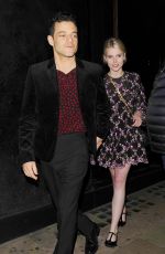 LUCY BOYNTON and Rami Malek at Fleabag Press Night Party in London 08/28/2019
