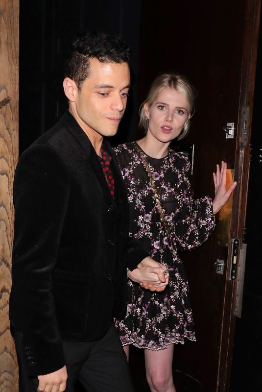 LUCY BOYNTON and Rami Malek at Fleabag Press Night Party in London 08/28/2019