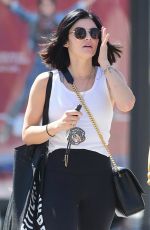 LUCY HALE at a Gym in Studio City 08/09/2019
