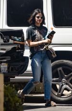 LUCY HALE in Ripped Denim Out and About in Los Angeles 08/13/2019