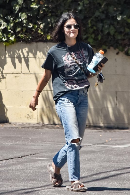 LUCY HALE Out and About in Los Angeles 08/13/2019