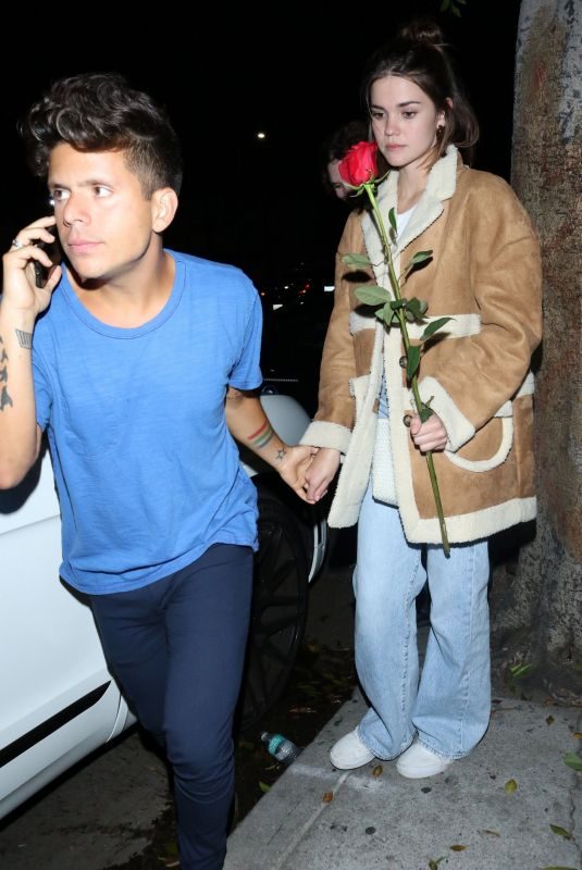 MAIA MITCHELL and Rudy Mancuso Leaves Warwick Nightclub in Hollywood 08/14/2019
