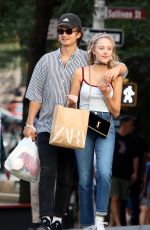 MAIKA MONROE and Joe Keery Out Shopping in New York 08/17/2019