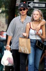 MAIKA MONROE and Joe Keery Out Shopping in New York 08/17/2019