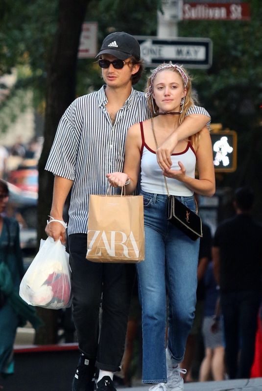 MAIKA MONROE and Joe Keery Out Shopping in New York 08/17/2019