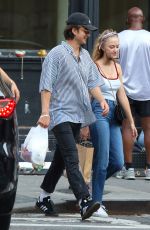 MAIKA MONROE and Joe Keery Out Shopping in New York 08/17/2019
