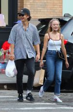 MAIKA MONROE and Joe Keery Out Shopping in New York 08/17/2019