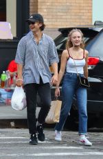 MAIKA MONROE and Joe Keery Out Shopping in New York 08/17/2019