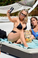 MALIN ANDERSSON and KEIRA MAGUIRE in Bikinis at a Pool in Ibiza 08/12/2019