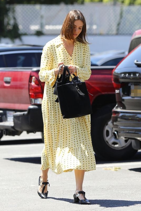MANDY MOORE Arrives at Quixote Studios in West Hollywood 08/02/2019