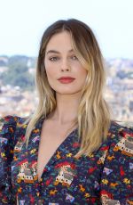 MARGOT ROBBIE at Once Upon a Time in Hollywood Photocall in Rome 08/03/2019