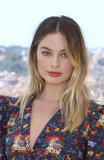MARGOT ROBBIE at Once Upon a Time in Hollywood Photocall in Rome 08/03/2019