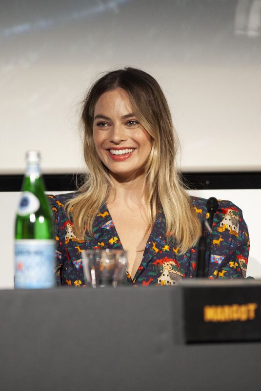 MARGOT ROBBIE at Once Upon a Time in Hollywood Press Conference in Rome 08/03/2019