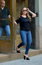 MARIAH CAREY Out and About in New York 08/17/2019