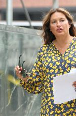 MARISKA HARGITAY on the Set of Law and Erder: Special Victims Unit in New York 08/06/2019