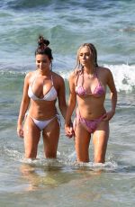 MEGAN BARTON HANSON and DEMI SIMS in Bikinis at Celebs Go Dating Show Set in Crete 07/31/2019