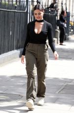 MEGAN BARTON HANSON Arrives at Celebs Go Dating Office in London 08/13/2019