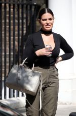 MEGAN BARTON HANSON Arrives at Celebs Go Dating Office in London 08/13/2019