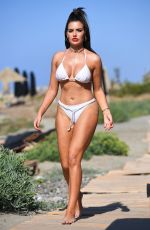 MEGAN BARTON HANSON in Bikini on the Set of Celebs Go Dating in Crete 07/30/2019