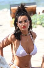 MEGAN BARTON HANSON in Bikini on the Set of Celebs Go Dating in Crete 07/30/2019