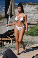 MEGAN BARTON HANSON in Bikini on the Set of Celebs Go Dating in Crete 07/30/2019