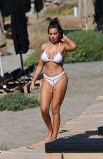 MEGAN BARTON HANSON in Bikini on the Set of Celebs Go Dating in Crete 07/30/2019