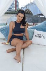 MEGAN BARTON HANSON, ROSIE WILLIAMSn DAISIE SMITH, DANIELLE PEAZER and RACHEL WARD at Isle of Paradise at Fulham Beach in London 08/22/2019