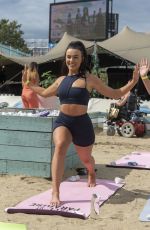 MEGAN BARTON HANSON, ROSIE WILLIAMSn DAISIE SMITH, DANIELLE PEAZER and RACHEL WARD at Isle of Paradise at Fulham Beach in London 08/22/2019