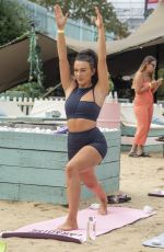 MEGAN BARTON HANSON, ROSIE WILLIAMSn DAISIE SMITH, DANIELLE PEAZER and RACHEL WARD at Isle of Paradise at Fulham Beach in London 08/22/2019