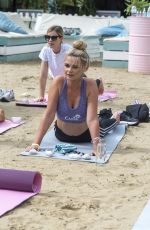 MEGAN BARTON HANSON, ROSIE WILLIAMSn DAISIE SMITH, DANIELLE PEAZER and RACHEL WARD at Isle of Paradise at Fulham Beach in London 08/22/2019